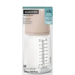 Suavinex Zero Zero Medium 3m+ - Anti-koliekfles met gemiddelde doorstroming, 270 ml
