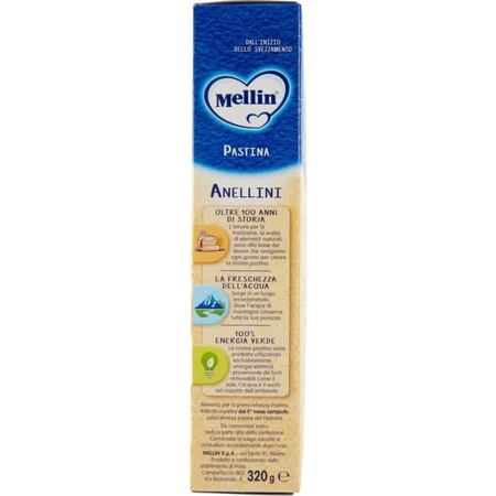 Makaron Anellini dla dzieci marki Mellin, 320 g: ceny i cechy