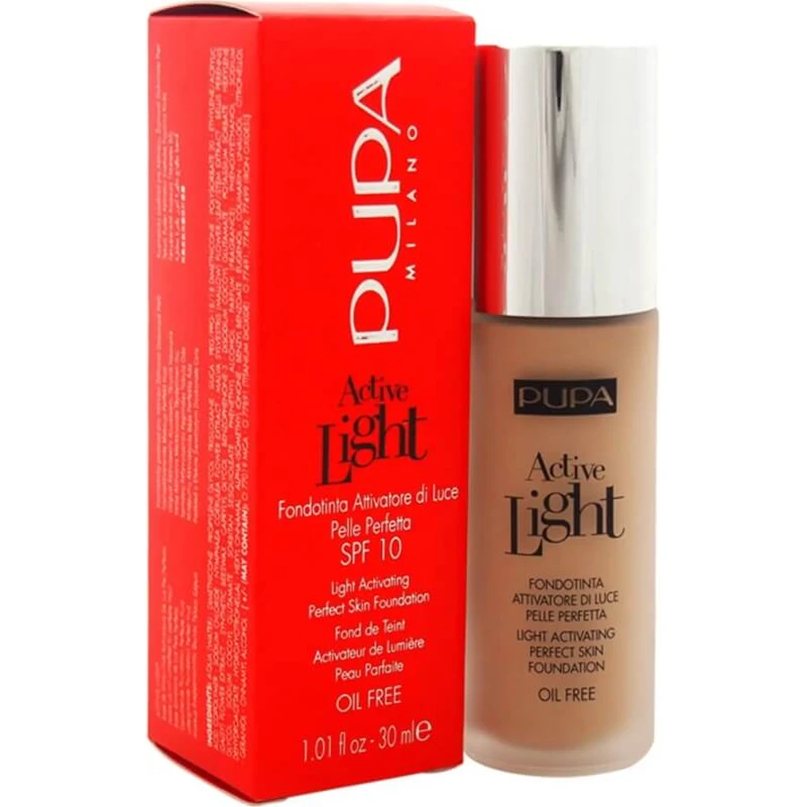 Pupa Active Light – Ölfreie Foundation mit LSF 10 für makellose Haut – Nr. 030