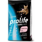 Prolife Cat Sterilized Sensitive Adult Varkensvlees en Rijst - Compleet voer voor gesteriliseerde en gevoelige katten, 1,5 kg