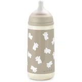 Suavinex Wild & Free – Babyflasche aus Kunststoff mit Silikonsauger, SX Pro, langsamer Durchfluss, gegen Koliken, ab 3 Monaten, neutral, 360 ml