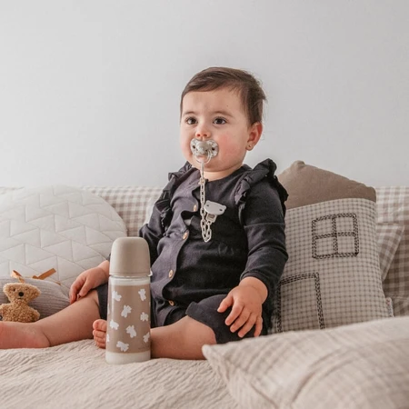 Suavinex Wild & Free - Plastic babyfles met siliconen speen, SX Pro, dikke doorstroming, tegen koliek, vanaf 3 maanden, neutraal, 360 ml