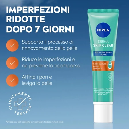 Nivea Derma Skin Clear – Nacht-Peeling 40 ml