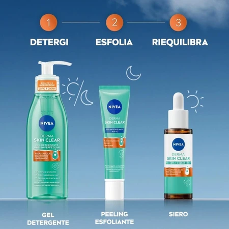 Nivea Derma Skin Clear – Nacht-Peeling 40 ml