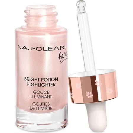Iluminador Naj Oleari Bright Potion - Gotas iluminadoras para el rostro - N.º 1 Rose Quartz