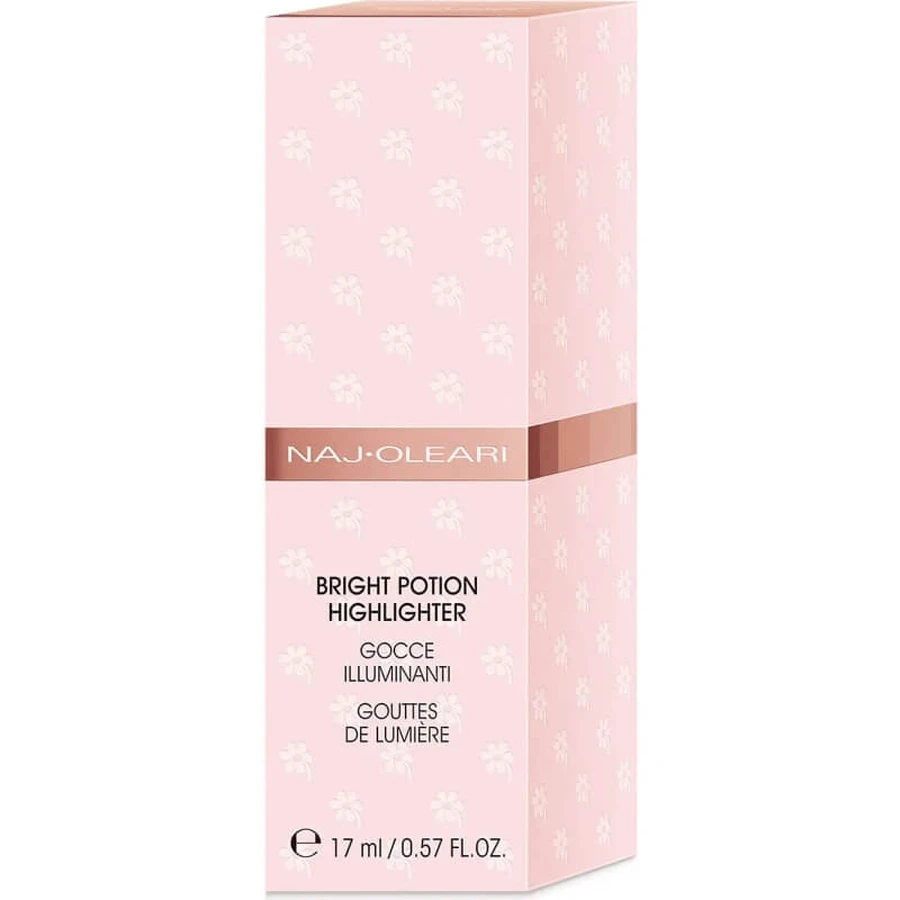Iluminador Naj Oleari Bright Potion - Gotas iluminadoras para el rostro - N.º 1 Rose Quartz