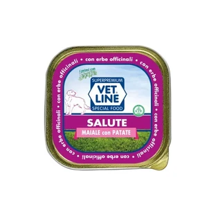 Vet Line Salute Schweinefleisch und Kartoffeln – Alleinfuttermittel für ausgewachsene Hunde, 150 g