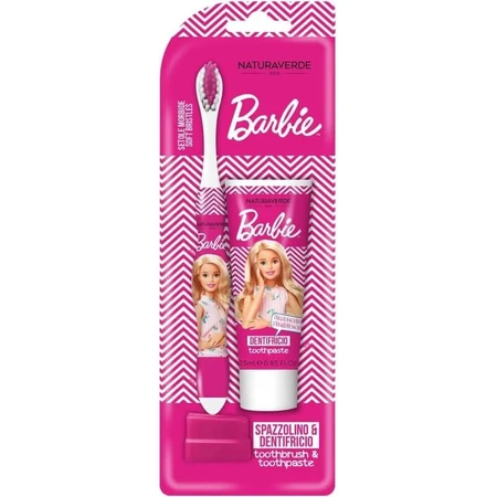 Barbie-Zahnpflegeset – Zahnbürste + Zahnpasta