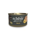Schesir After Dark Kipreepjes in kippenbouillon – Volledig voer voor volwassen katten, 80 g