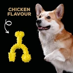 Tasty Bone Nylon Trio Bone Toy - Chicken-Flavored Chew Toy for Dogs