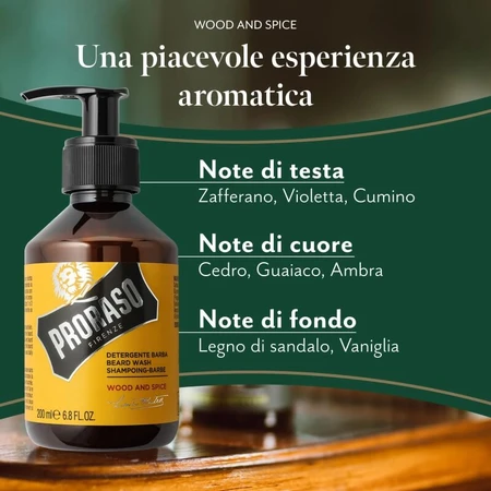 Proraso Wood and Spice - Beard Cleanser 200 ml