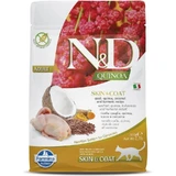 Farmina N&amp;d Quinoa für ausgewachsene Katzen mit Wachtel, Quinoa, Kokosnuss und Kurkuma – Futter für ausgewachsene Katzen mit Nahrungsmittelunverträglichkeiten, 300 g