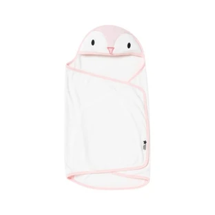 Tommee Tippee Penny - Toalla de baño con capucha de microfibra hipoalergénica para bebés y niños pequeños, rosa/blanca