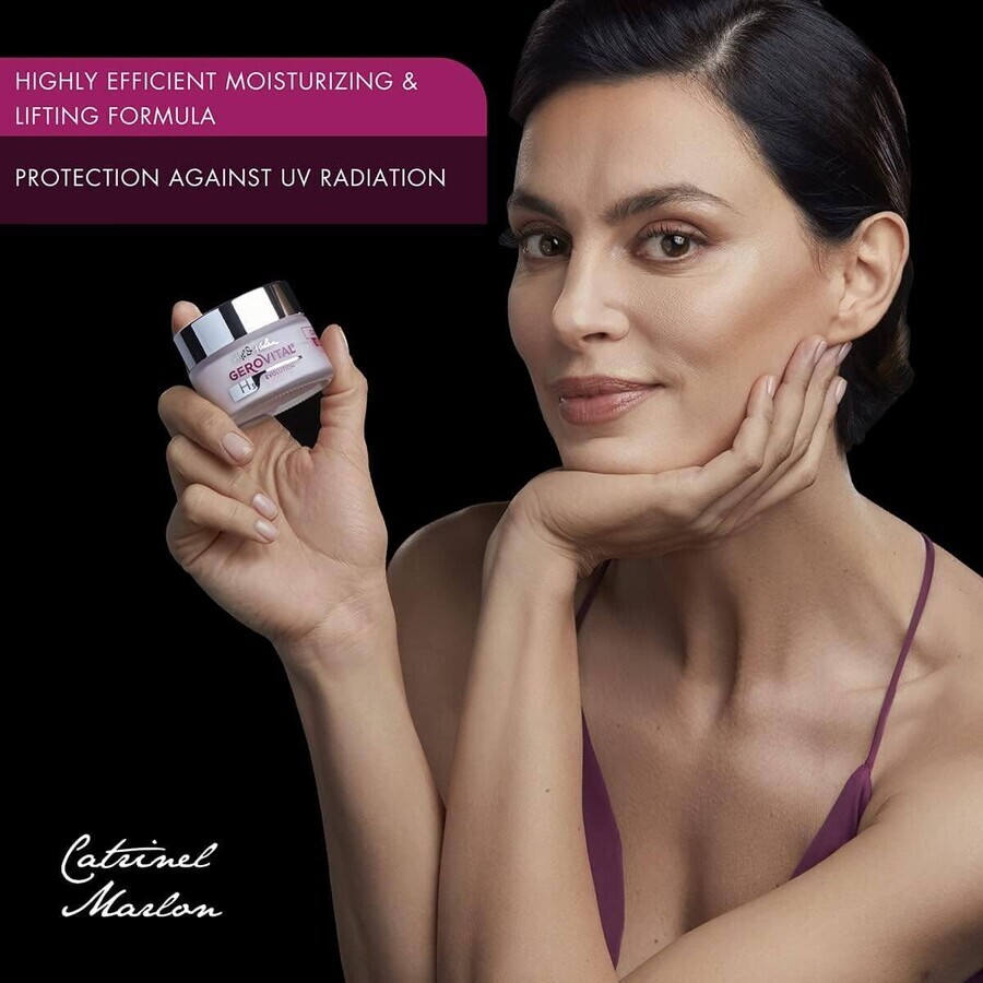 Gerovital H3 Evolution Crema de día SPF 10 Efecto lifting e hidratante, 50 ml, Farmec