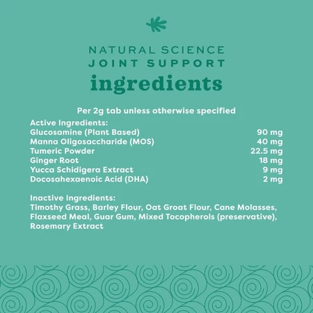 Oxbow Natural Science Joint Support - Complément alimentaire pour les articulations des petits animaux, 120 g