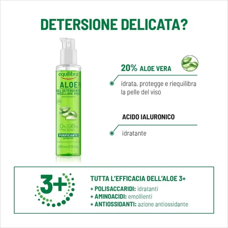 Equilibra Aloe - Micellar Facial Cleansing Gel 200 ml