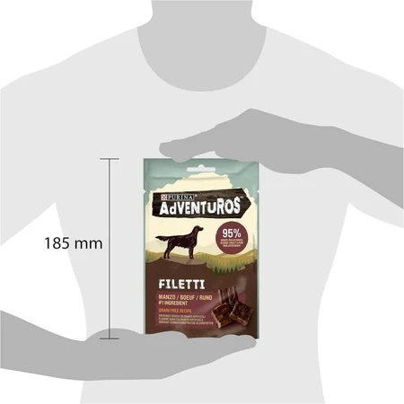 Adventuros rundvleesstrookjes - Hondensnacks, 70 g
