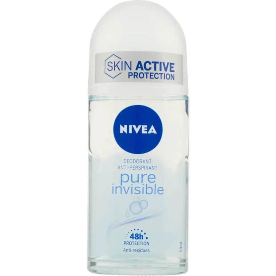Nivea Pure Invisible - Roll-On Deodorant, 50 ml