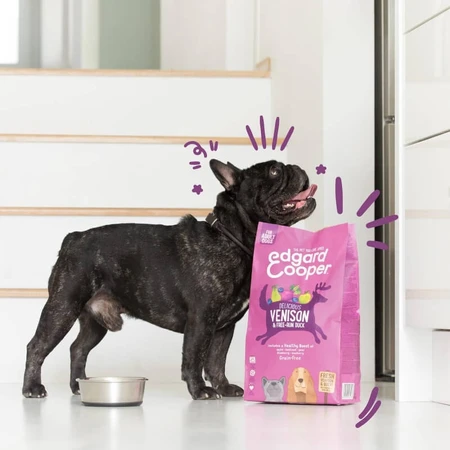 Edgard & Cooper „Fresh Venison and Duck“ – Getreidefreies Trockenfutter für ausgewachsene mittelgroße Hunde, 2,5 kg