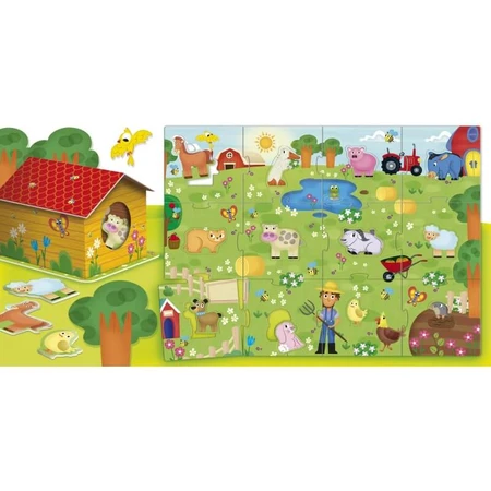 Lisciani Carotina Baby Logic 3D My Happy Farm - Puzzel