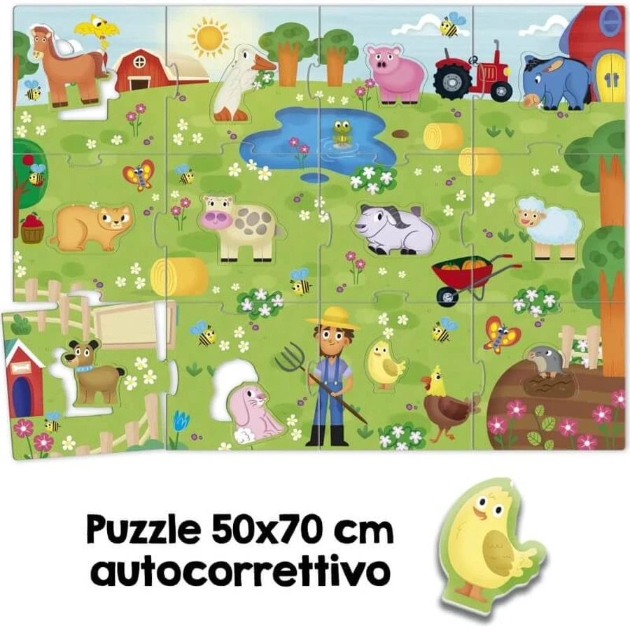 Lisciani Carotina Baby Logic 3D My Happy Farm - Puzzel