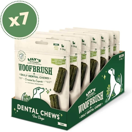 Lily's Kitchen Woofbrush - 10 mini-friandises dentaires pour chiens, 13 g