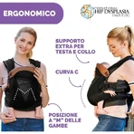 Chicco Boppy ComfyFit Baby Carrier, Charcoal