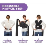 Chicco Boppy ComfyFit Baby Carrier, Charcoal
