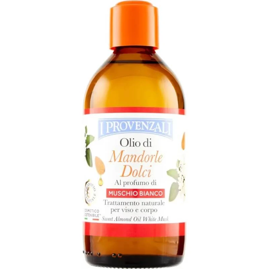 I Provenzali, huile d'amande douce parfumée au musc blanc, 200 ml