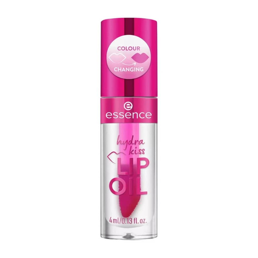 Essence Hydra Kiss Lip Oil - Nourishing, Moisturizing Lip Oil No. 06 Cranberry Is Back