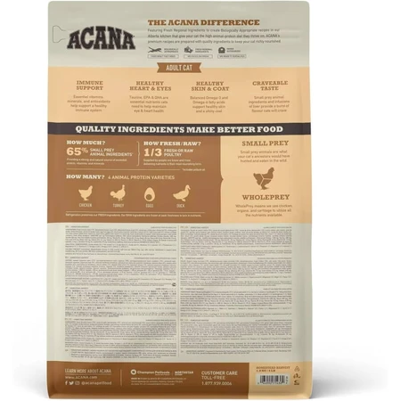 Acana Homestead Harvest - Compleet voer voor volwassen katten, 1,8 kg