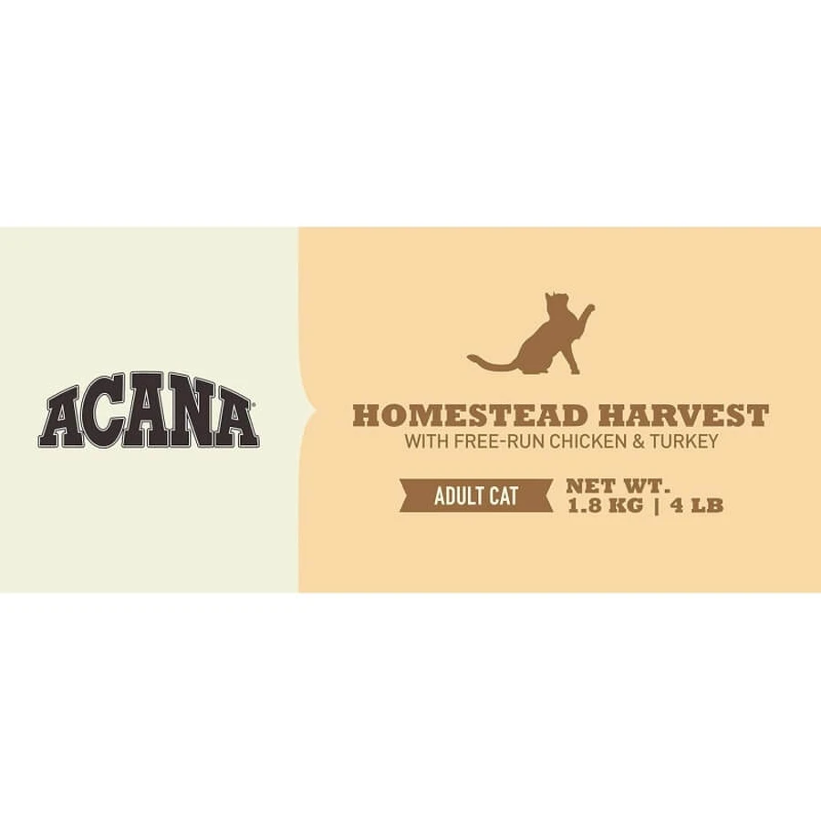 Acana Homestead Harvest - Compleet voer voor volwassen katten, 1,8 kg