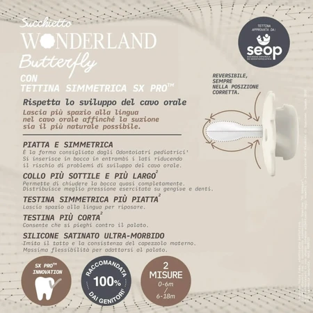 Suavinex Wonderland - Chupete de silicona SX Pro 6-18 - Rosa
