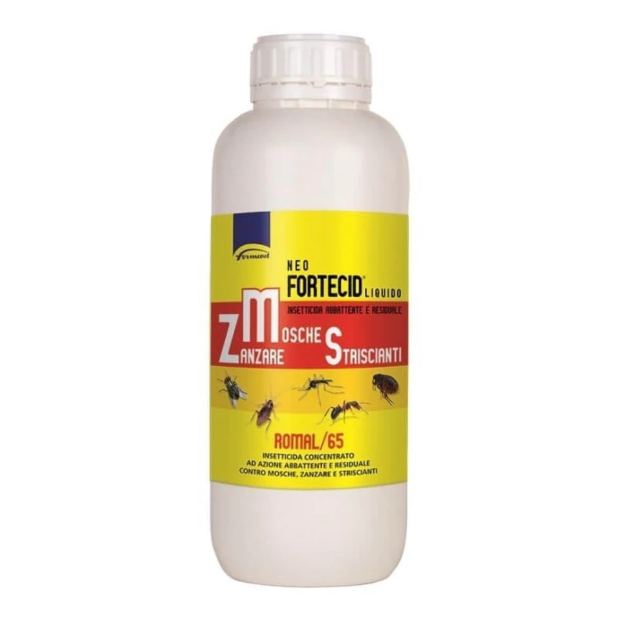 Formevet Neo Fortecid Romal-65 - Insecticide tegen vliegen, muggen en kruipende insecten, 1 l