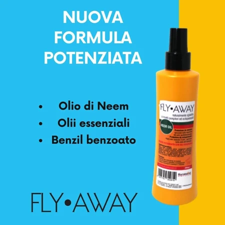 Eurekavet Fly Away - Natural Repellent and Pest Control Spray for Pets, 200 ml