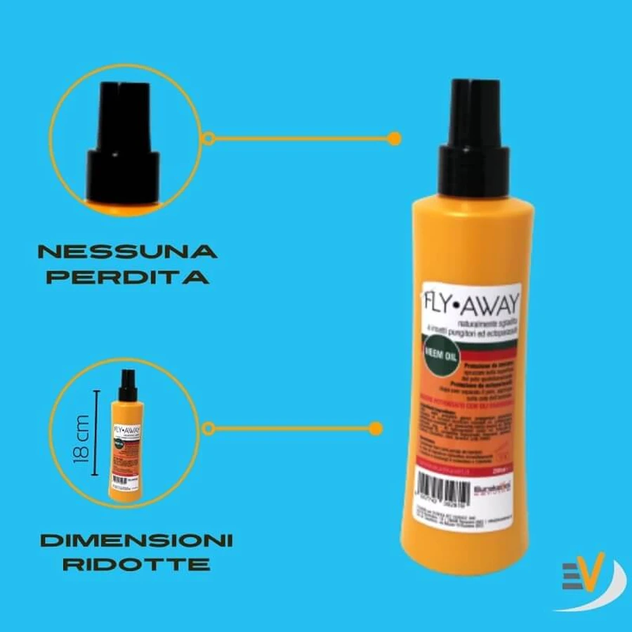 Eurekavet Fly Away - Natural Repellent and Pest Control Spray for Pets, 200 ml
