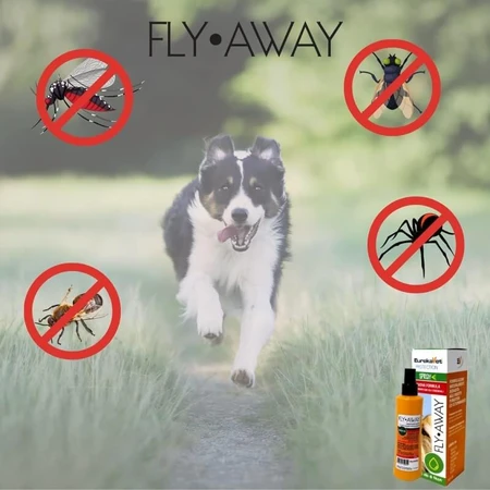 Eurekavet Fly Away - Natural Repellent and Pest Control Spray for Pets, 200 ml