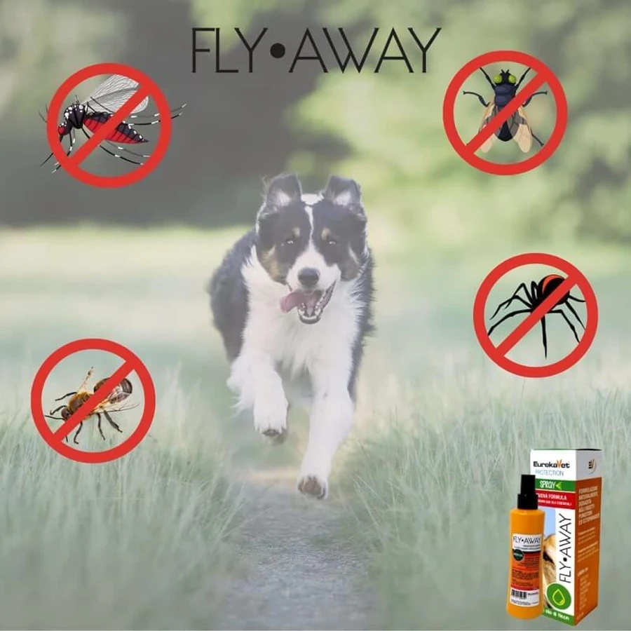 Eurekavet Fly Away - Natural Repellent and Pest Control Spray for Pets, 200 ml