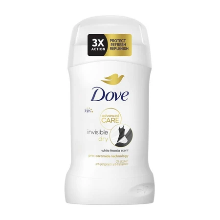 Dove Advanced Care Invisible Dry Stick - Desodorante con protección de 72 horas, 50 ml