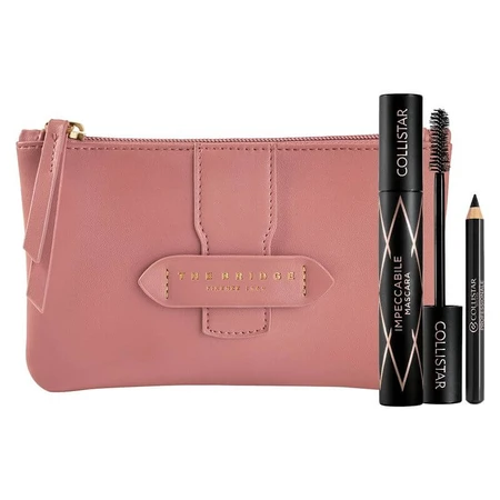 Collistar-Geschenkset: Flawless Mascara + Mini Professional Eye Pencil + elegante Clutch