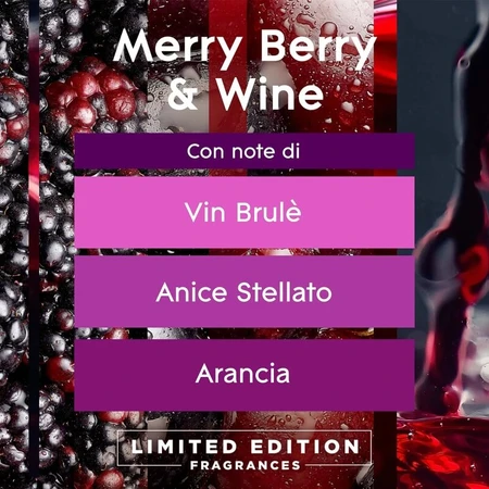 Glade Merry Berry &amp; Wine Limited Edition – Duftkerze