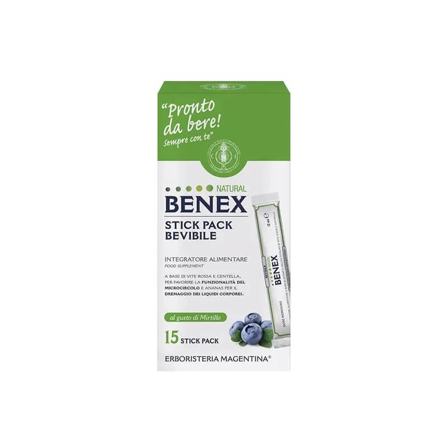 Natural Benex 15 sobres bebibles - Suplemento promocional para el drenaje