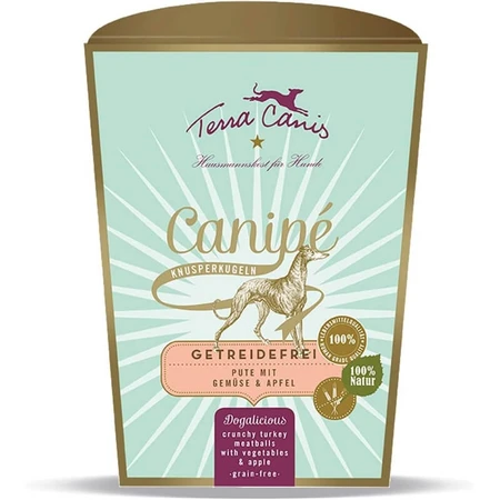 Terra Canis Canipé Truthahn – Snacks für Hunde mit Nahrungsmittelunverträglichkeiten, 200 g