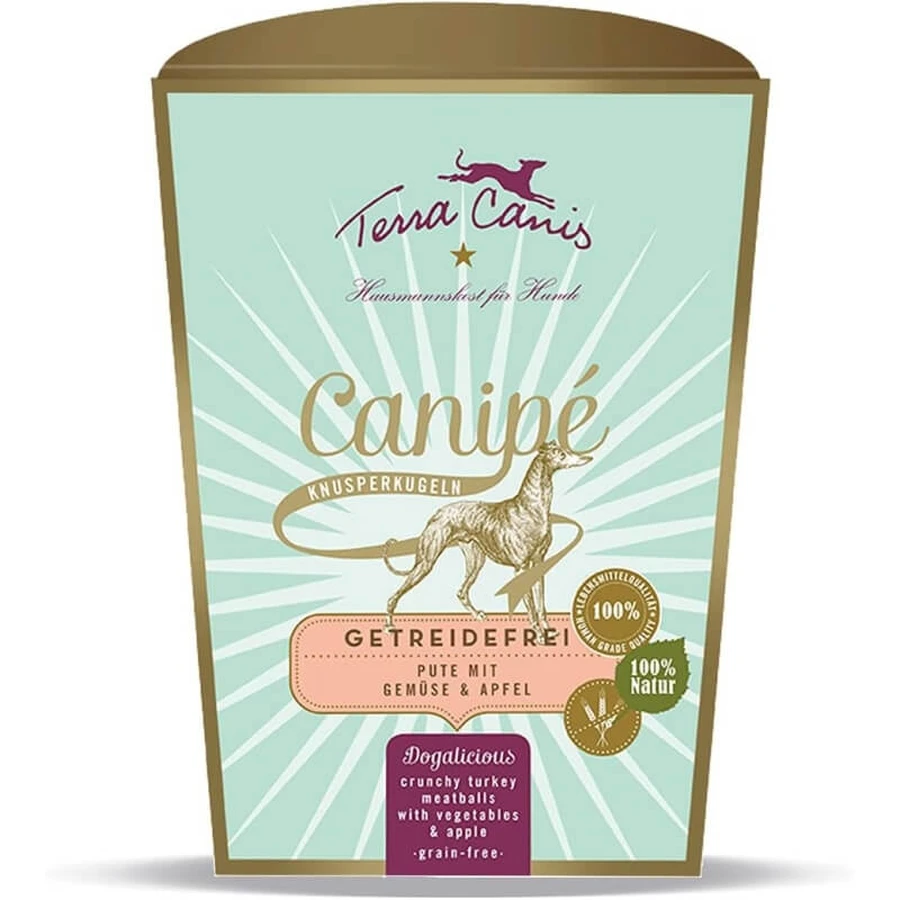 Terra Canis Canipé Truthahn – Snacks für Hunde mit Nahrungsmittelunverträglichkeiten, 200 g