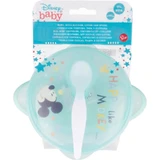 Disney Baby-Mickey-Set – Teller mit Saugnapf, Deckel und Löffel