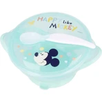 Disney Baby-Mickey-Set – Teller mit Saugnapf, Deckel und Löffel