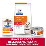 Hill's Prescription Diet C-D Feline Urinary Stress Thunfisch und Gemüse – Futter für erwachsene Katzen mit Harnwegsproblemen, 85 g
