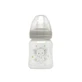Biberón anticólicos Kiokids, gris, a partir de 0 meses, tetina de silicona de flujo lento, sin BPA, 150 ml