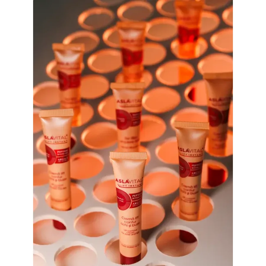 Aslavital Intensive Lift Eye and Lip Cream, 15 ml, Farmec
