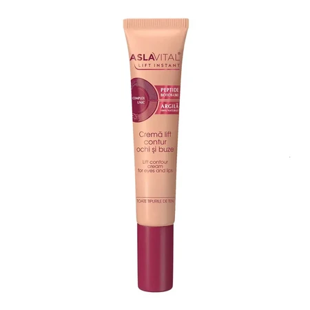 Aslavital Intensive Lift Eye and Lip Cream, 15 ml, Farmec